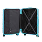 HIFINE Tourist 3-piece blue ABS spinner wheel luggage set by HouseOfZazla