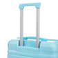HIFINE Tourist 3-piece blue ABS spinner wheel luggage set with multiple suitcases