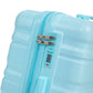 HIFINE Tourist 3-piece blue ABS spinner wheel luggage set by HouseOfZazla