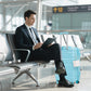 Blue HIFINE Tourist 3-piece ABS spinner wheel luggage set with matching suitcases and travel bags