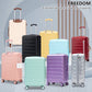 HouseOfZazla 3-piece hard case luggage set in 20, 24, and 28-inch sizes