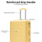 HouseOfZazla 3-piece hard case luggage set in 20, 24, and 28-inch sizes, stacked together
