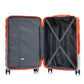 HouseOfZazla 3-piece spinner wheel luggage set in blue and red with silent wheels