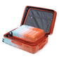 HouseOfZazla 3-piece spinner wheel luggage set in blue and red with silent wheels