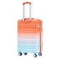 HouseOfZazla 3-piece spinner wheel luggage set with silent wheels in blue and red
