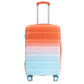 HouseOfZazla blue and red 3-piece spinner wheel luggage set with silent wheels