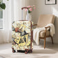HouseOfZazla black vintage 3-piece spinner wheel luggage set with waterproof polycarbonate shells