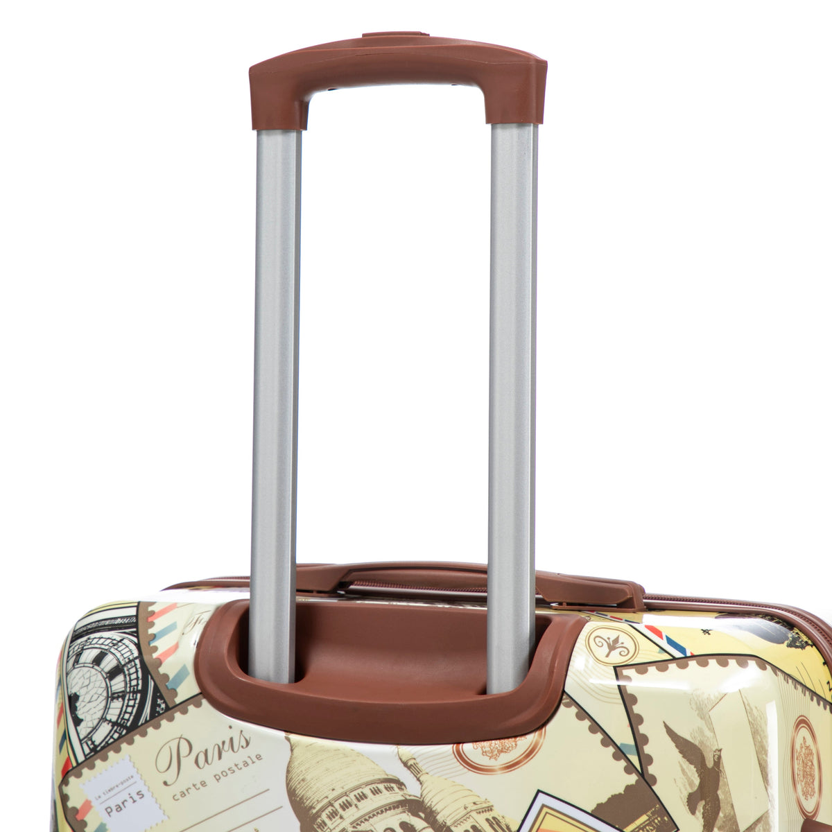 HouseOfZazla 3-piece spinner wheel luggage set with waterproof black vintage polycarbonate shells