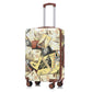 HouseOfZazla 3-piece spinner wheel luggage set with waterproof polycarbonate shell in black vintage style