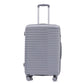 HouseOfZazla light gray 4-piece polypropylene luggage set with spinner wheels and cosmetic case