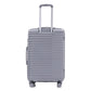 HouseOfZazla light gray 4-piece polypropylene luggage set with spinner wheels and cosmetic case