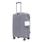 HouseOfZazla light gray 4-piece polypropylene luggage set with spinner wheels and cosmetic case