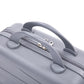 HouseOfZazla 4-piece light gray polypropylene luggage set with spinner wheels and cosmetic case