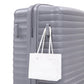 HouseOfZazla 4-piece light gray polypropylene luggage set with spinner wheels and cosmetic case