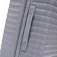 HouseOfZazla 4-piece light gray polypropylene luggage set with spinner wheels and cosmetic case