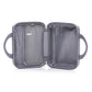 HouseOfZazla 4-piece light gray polypropylene luggage set with spinner wheels and cosmetic case