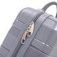 HouseOfZazla 4-piece light gray polypropylene luggage set with spinner wheels and cosmetic case