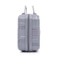 HouseOfZazla 4-piece light gray polypropylene luggage set with spinner wheels and cosmetic case