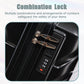 HouseOfZazla black ABS spinner wheel luggage set with combination lock