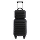 HouseOfZazla ABS spinner wheel luggage set in black with combination lock