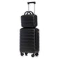 HouseOfZazla black ABS spinner wheel luggage set with combination lock