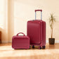 HouseOfZazla red ABS spinner wheel luggage set with combination lock