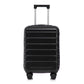 HouseOfZazla ABS spinner wheel luggage set in black with combination lock