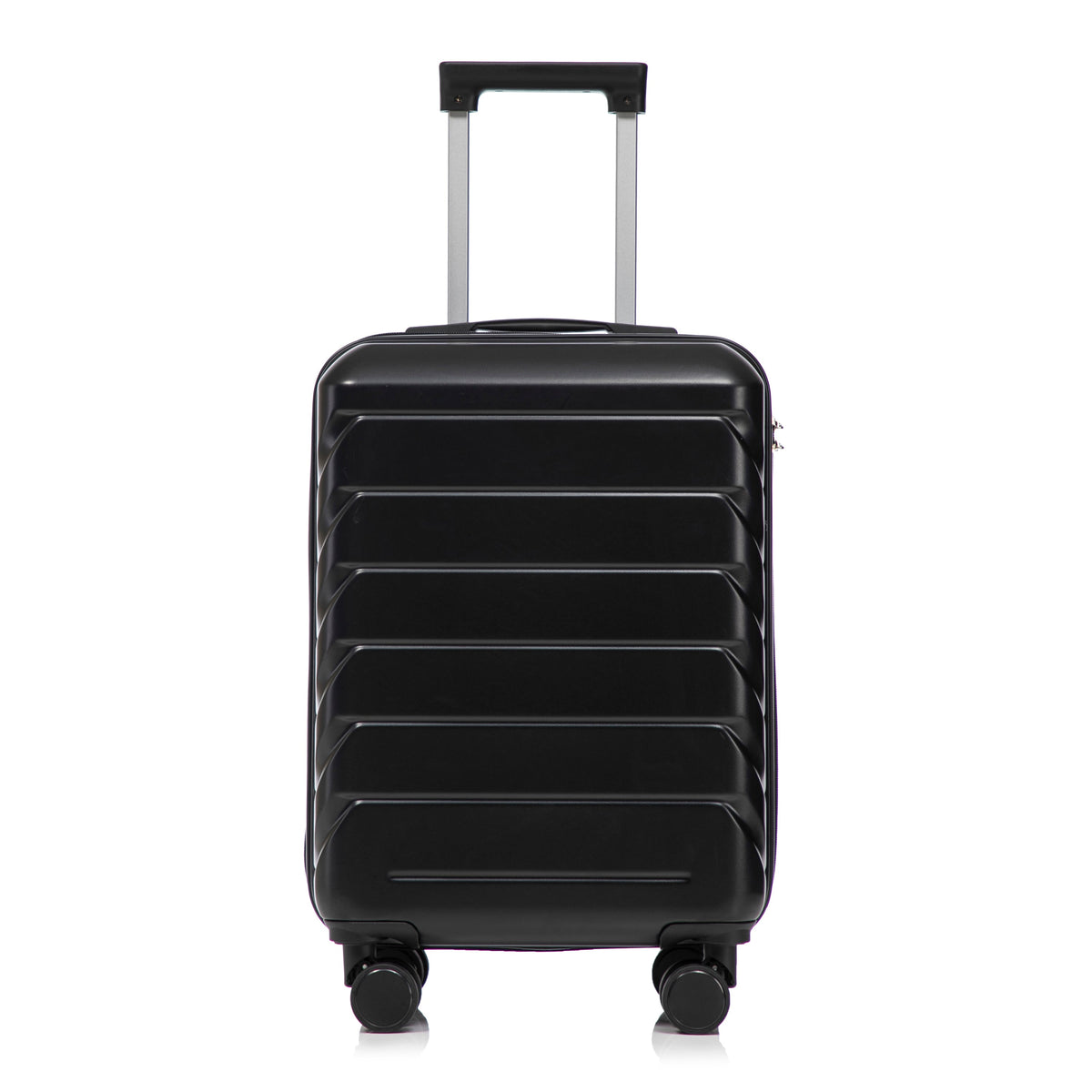 HouseOfZazla ABS spinner wheel luggage set in black with combination lock