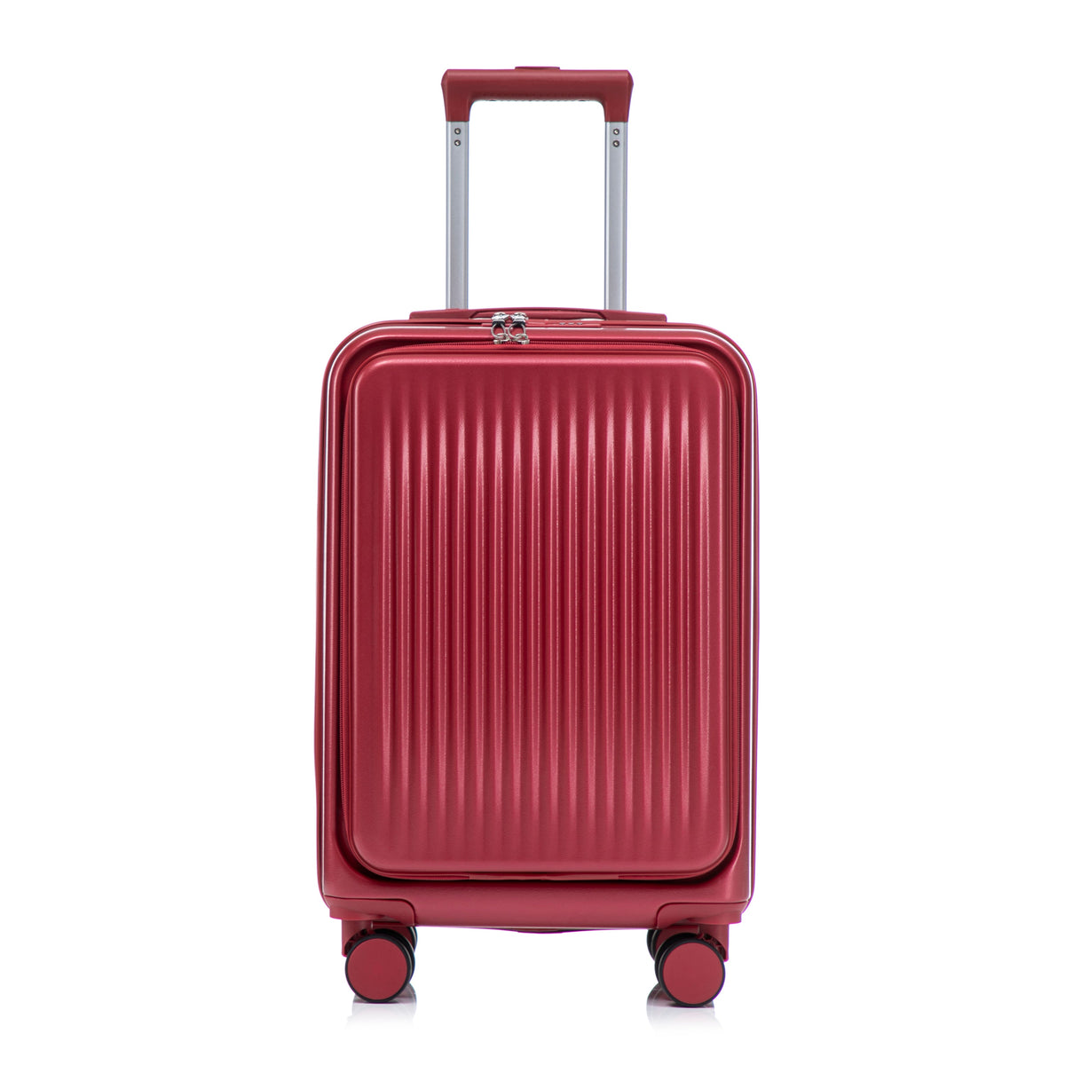 HouseOfZazla red ABS spinner wheel luggage set with combination lock