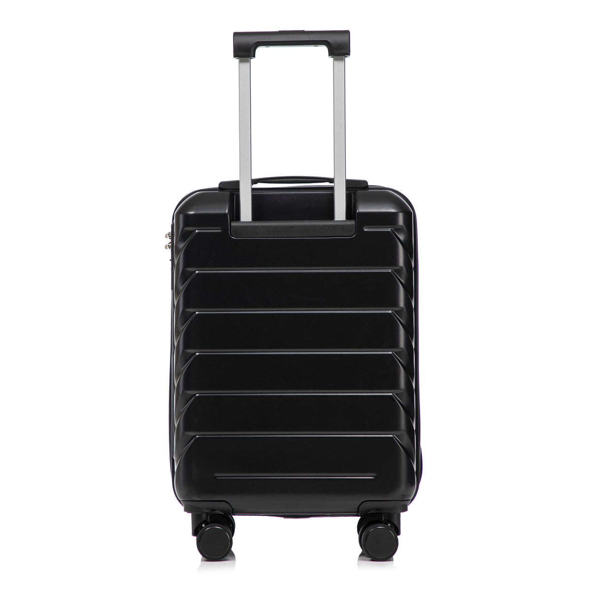 HouseOfZazla ABS spinner wheel luggage set in black with combination lock