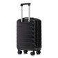 HouseOfZazla ABS spinner wheel luggage set in black with combination lock