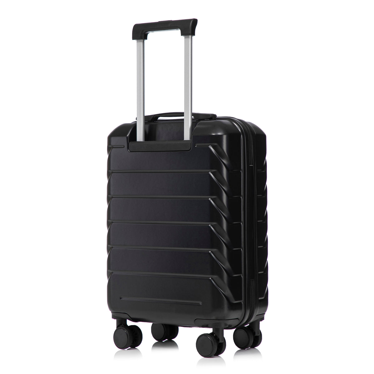 HouseOfZazla ABS spinner wheel luggage set in black with combination lock