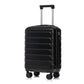 HouseOfZazla black ABS spinner wheel luggage set with combination lock