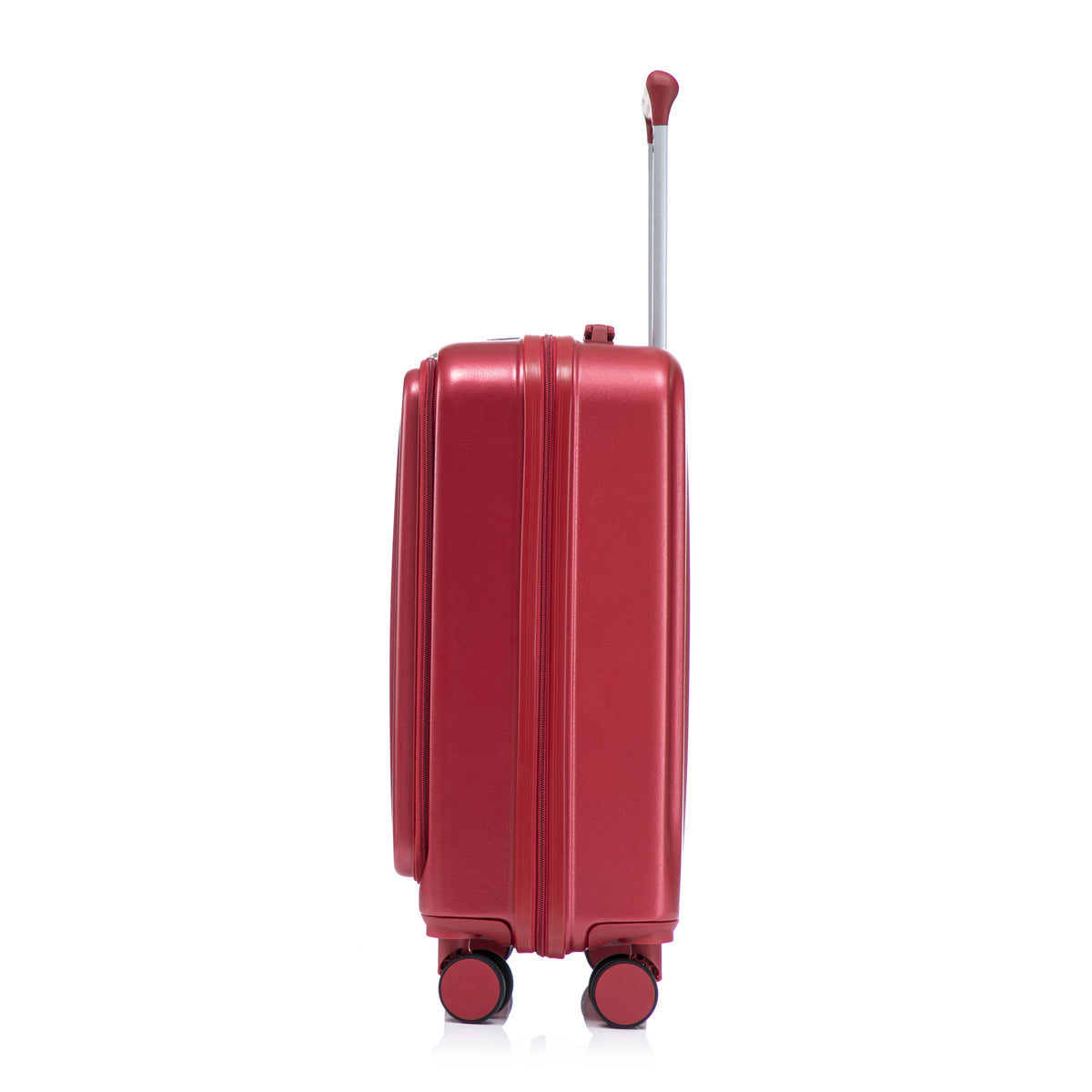HouseOfZazla red ABS spinner wheel luggage set with combination lock