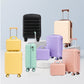 HouseOfZazla ABS spinner wheel luggage set in black with combination lock
