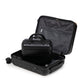 HouseOfZazla black ABS spinner wheel luggage set with combination lock
