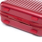 HouseOfZazla red ABS spinner wheel luggage set with combination lock