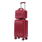 HouseOfZazla red ABS spinner wheel luggage set with combination lock
