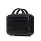 Black HouseOfZazla ABS spinner wheel luggage set with combination lock