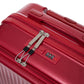 Red ABS spinner wheel luggage set with combination lock by HouseOfZazla