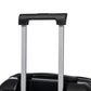 HouseOfZazla ABS spinner wheel luggage set in black with combination lock