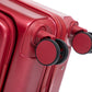 HouseOfZazla red ABS spinner wheel luggage set with combination lock