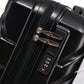 HouseOfZazla black ABS spinner wheel luggage set with combination lock