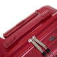 Red HouseOfZazla ABS spinner wheel luggage set with combination lock
