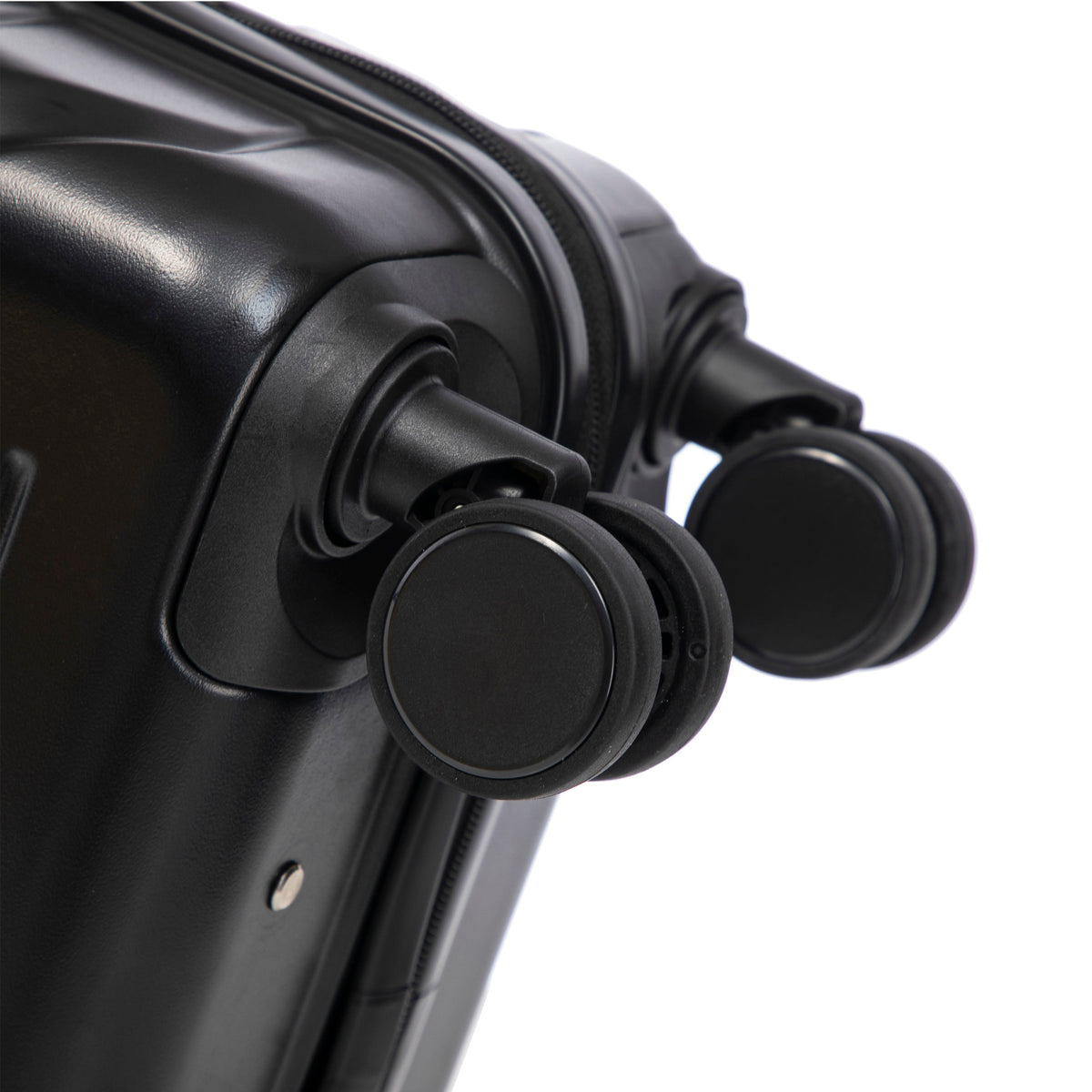 HouseOfZazla ABS spinner wheel luggage set in black with combination lock