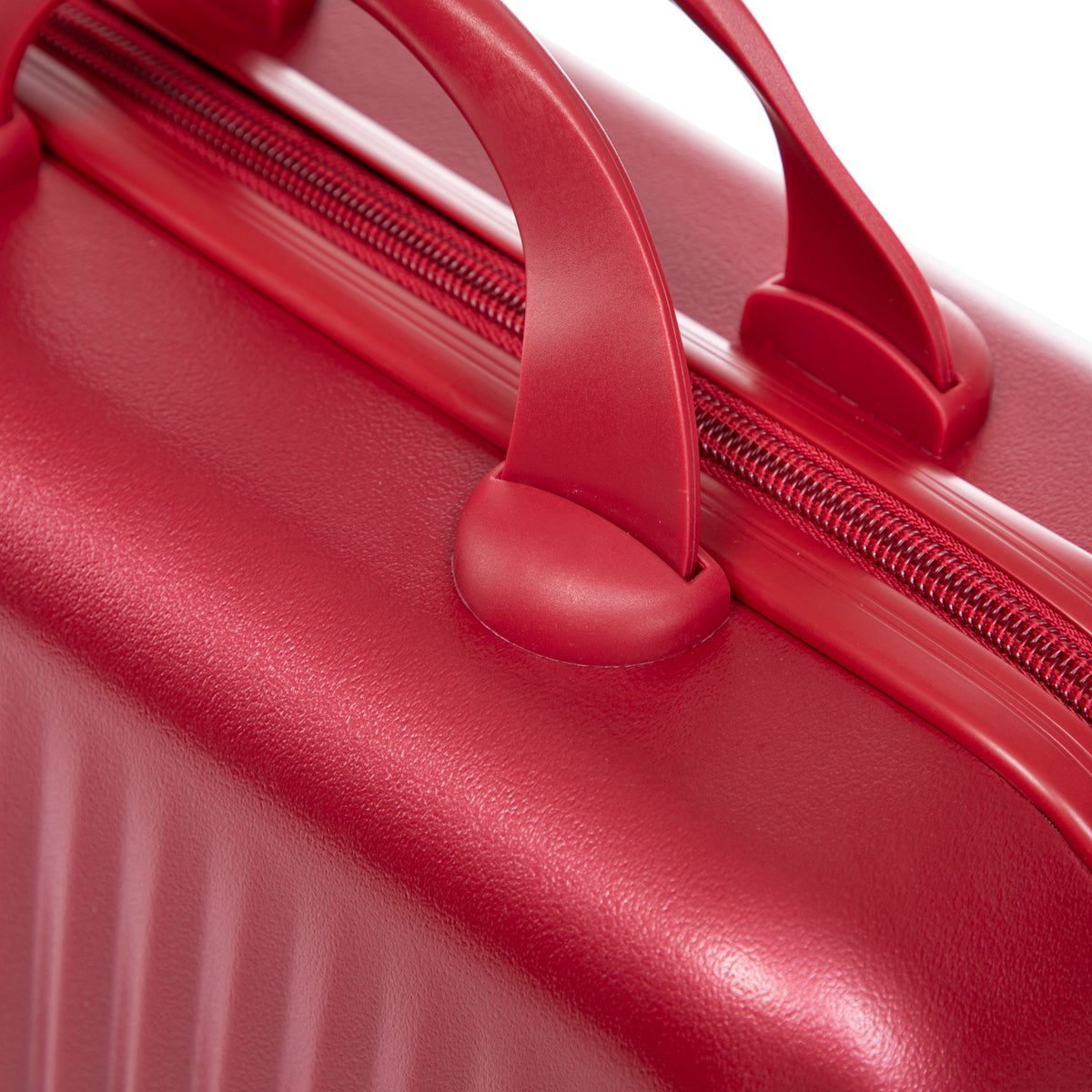 HouseOfZazla red ABS spinner wheel luggage set with combination lock