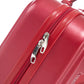 HouseOfZazla red ABS spinner wheel luggage set with combination lock