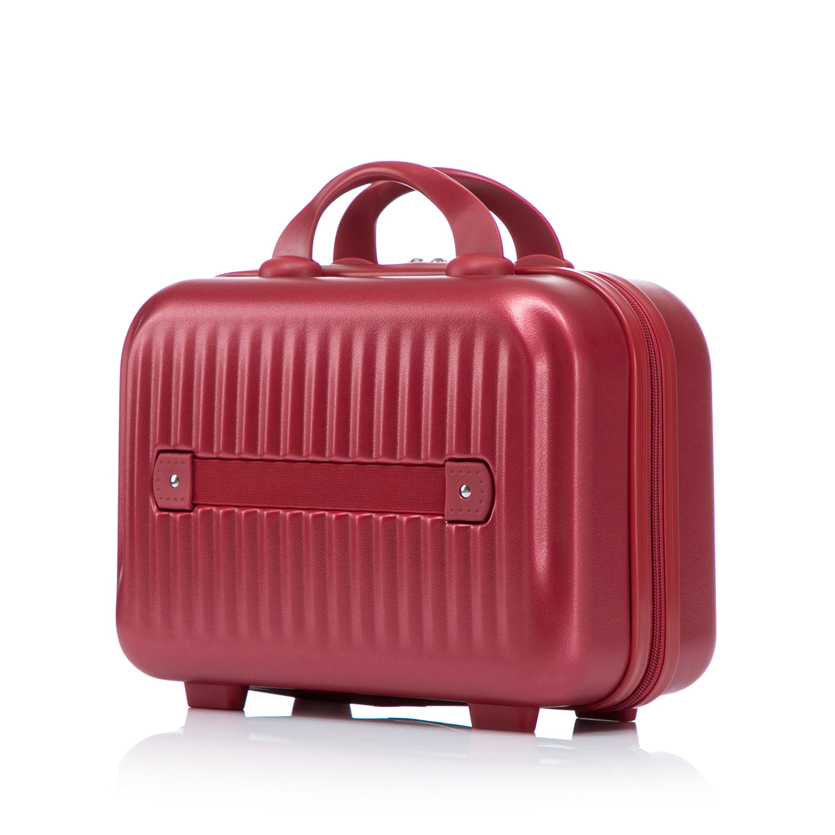 HouseOfZazla red ABS spinner wheel luggage set with combination lock