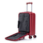 HouseOfZazla red ABS spinner wheel luggage set with combination lock