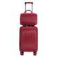 Red ABS spinner wheel luggage set with combination lock by HouseOfZazla